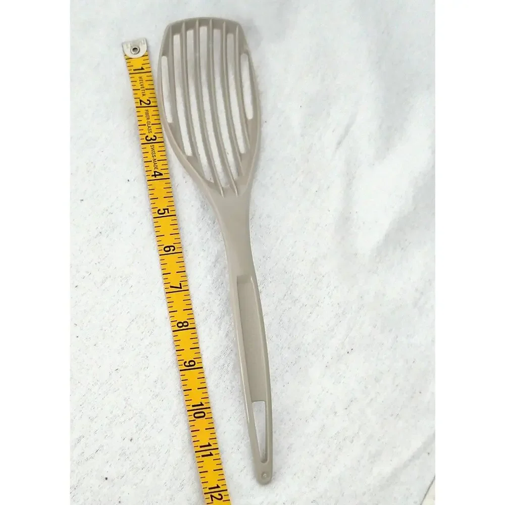 Vintage Wear Ever Tan Slotted Spoon Spatula Turner Strainer Kitchen Retro Granny